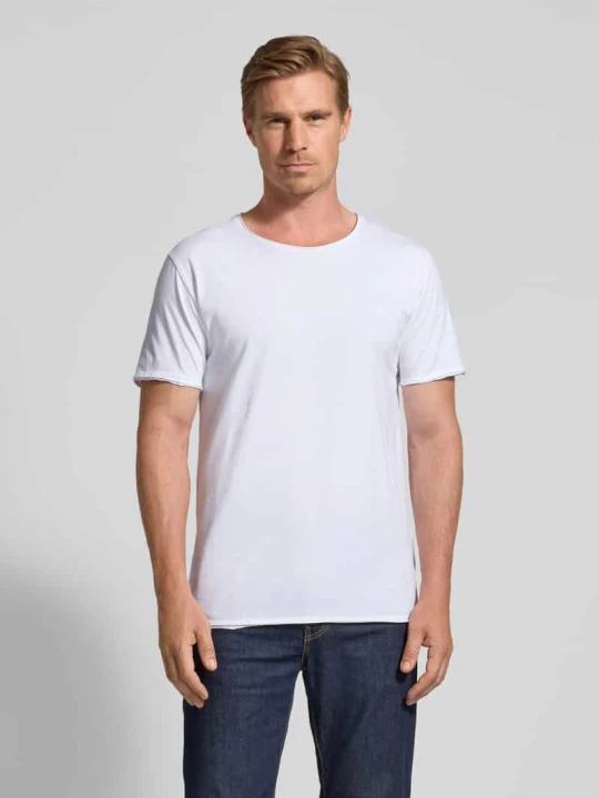 Zdjęcie produktu T-shirt z okrągłym dekoltem model ‘KENDRICK’ Drykorn Biały