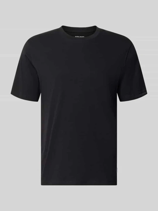 Zdjęcie produktu T-shirt z okrągłym dekoltem model 'ORGANIC' Jack&Jones Czarny
