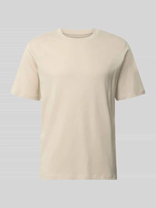 Zdjęcie produktu T-shirt z okrągłym dekoltem model 'ORGANIC' Jack&Jones Złamany biały