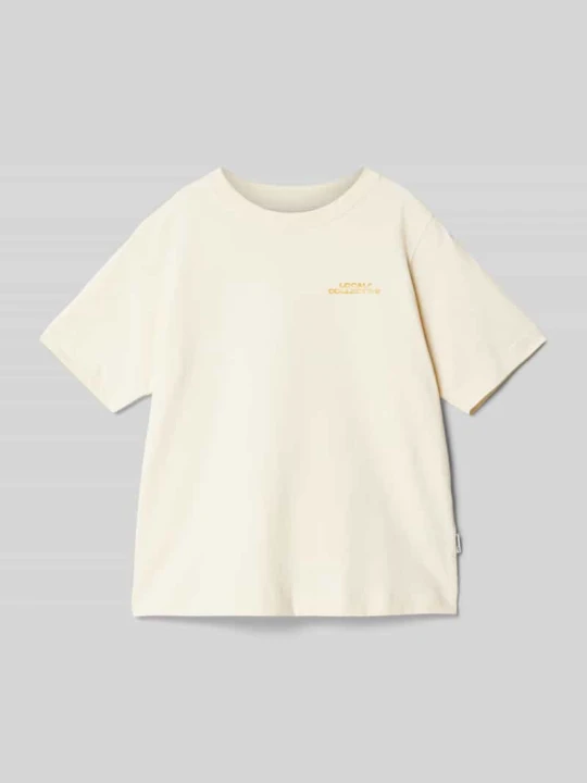 Zdjęcie produktu T-shirt z okrągłym dekoltem model ‘ORRETIRO’ Jack&Jones Écru