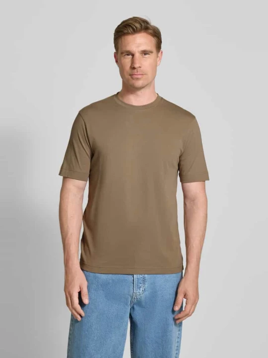 Zdjęcie produktu T-shirt z okrągłym dekoltem model ‘RAPHAEL 10’ Drykorn Piaskowy