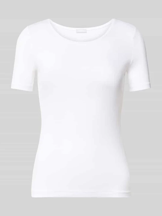 Zdjęcie produktu T-shirt z okrągłym dekoltem model 'SOFT TOUCH’ Hanro Biały
