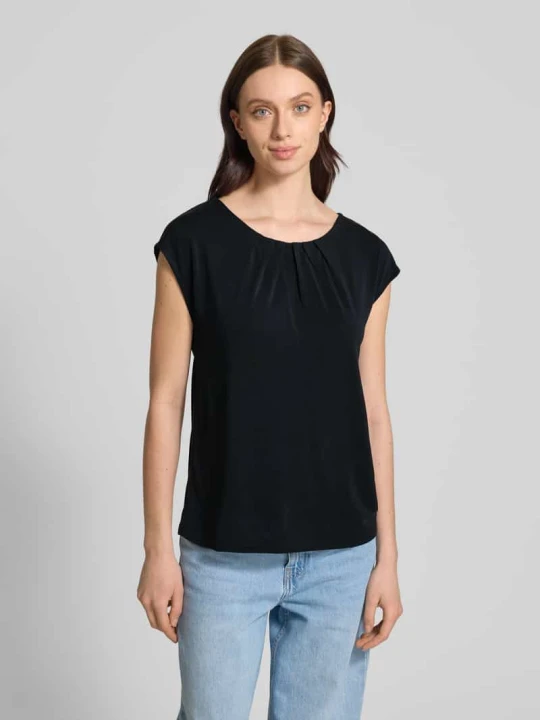 Zdjęcie produktu T-shirt z okrągłym dekoltem model ‘Trollo’ B.Young Czarny