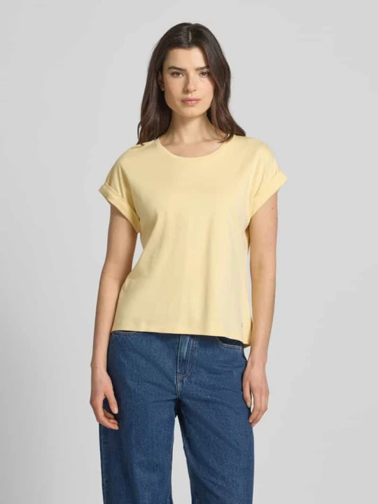 Zdjęcie produktu t-shirt z okrągłym dekoltem Monari Jasnożółty