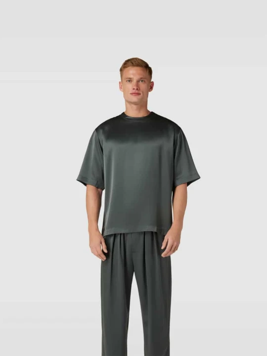 Zdjęcie produktu T-shirt z okrągłym dekoltem Nanushka Średnioszary
