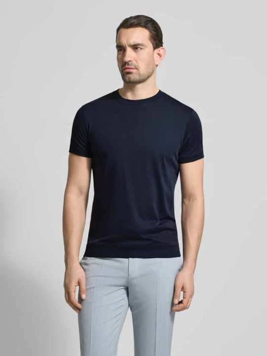 Zdjęcie produktu t-shirt z okrągłym dekoltem RAGMAN Granatowy