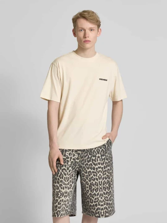 Zdjęcie produktu T-shirt z okrągłym dekoltem REVIEW Écru
