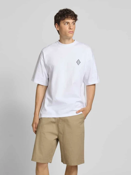 Zdjęcie produktu T-shirt z okrągłym dekoltem REVIEW Biały