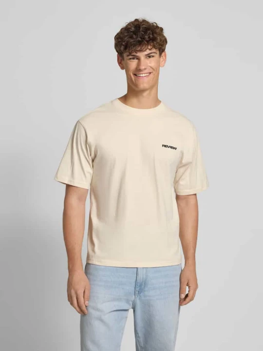 Zdjęcie produktu T-shirt z okrągłym dekoltem REVIEW Écru