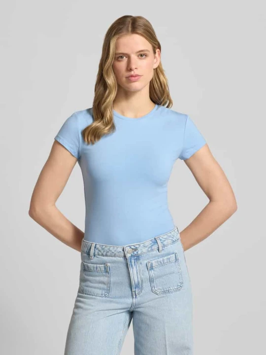 Zdjęcie produktu t-shirt z okrągłym dekoltem REVIEW Jasnoniebieski