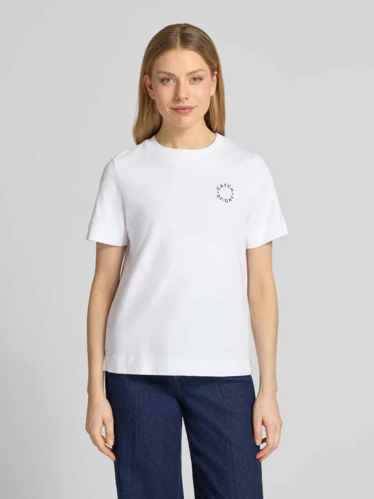Zdjęcie produktu t-shirt z okrągłym dekoltem Rich & Royal Biały