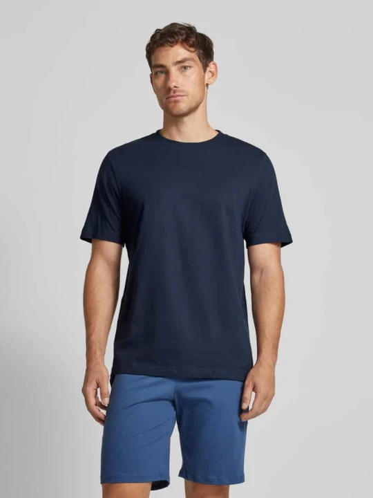 Zdjęcie produktu T-shirt z okrągłym dekoltem Schiesser Ciemnoniebieski