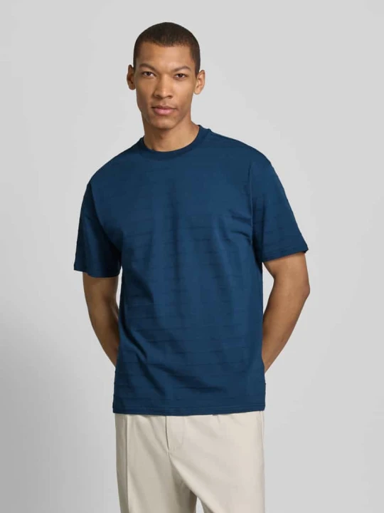 Zdjęcie produktu T-shirt z okrągłym dekoltem Scotch & Soda Granatowy
