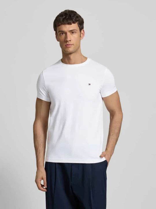 Zdjęcie produktu T-shirt z okrągłym dekoltem Tommy Hilfiger Biały