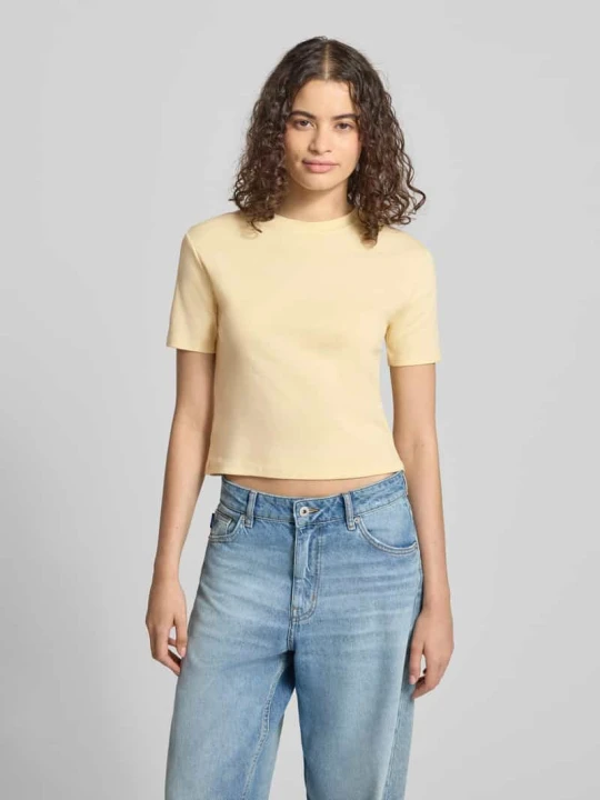 Zdjęcie produktu t-shirt z okrągłym dekoltem Topshop Jasnożółty