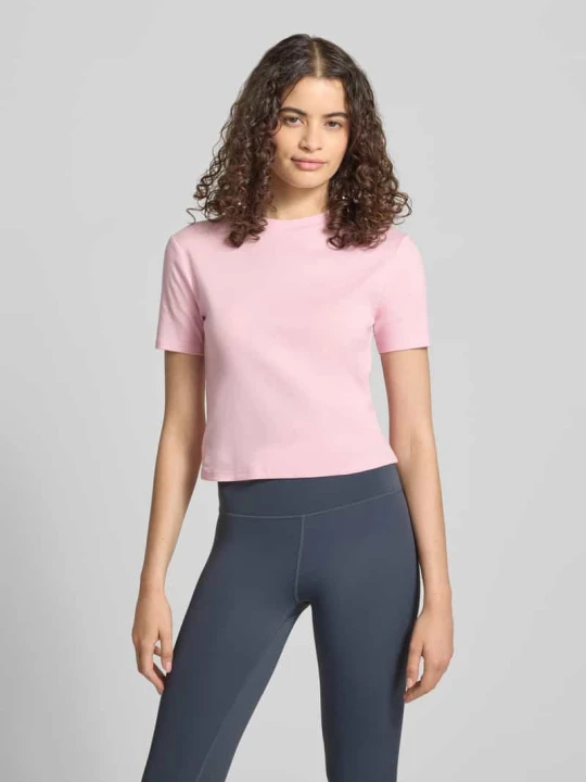 Zdjęcie produktu t-shirt z okrągłym dekoltem Topshop Mocnoróżowy