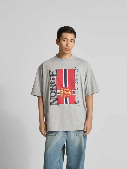 Zdjęcie produktu T-shirt z okrągłym dekoltem Vetements Średnioszary