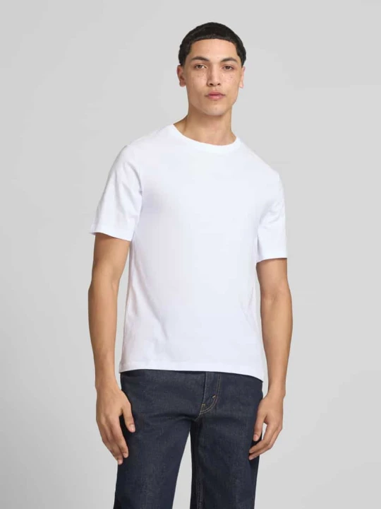 Zdjęcie produktu t-shirt z okrągłym dekoltem w zestaw 3 szt. Jack&Jones Czarny