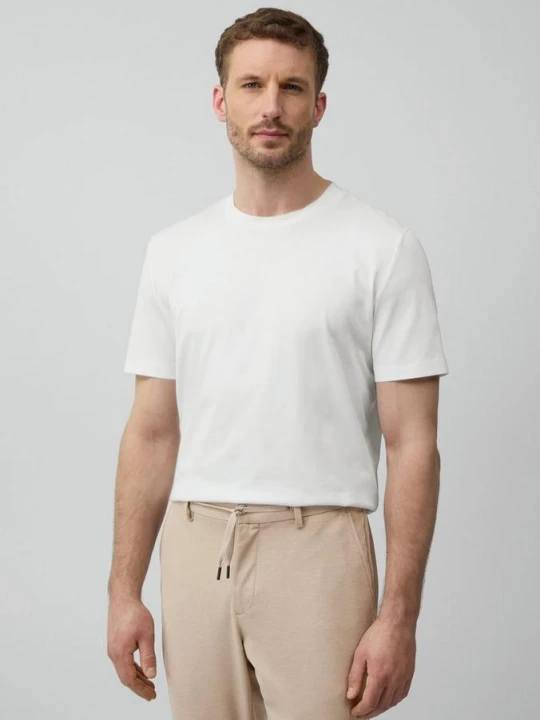 Zdjęcie produktu T-shirt z okrągłym dekoltem z merceryzowanego bawełnianego dżerseju s.Oliver biały