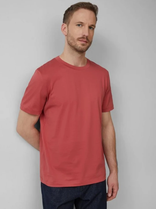 Zdjęcie produktu T-shirt z okrągłym dekoltem z merceryzowanego bawełnianego dżerseju s.Oliver różowy