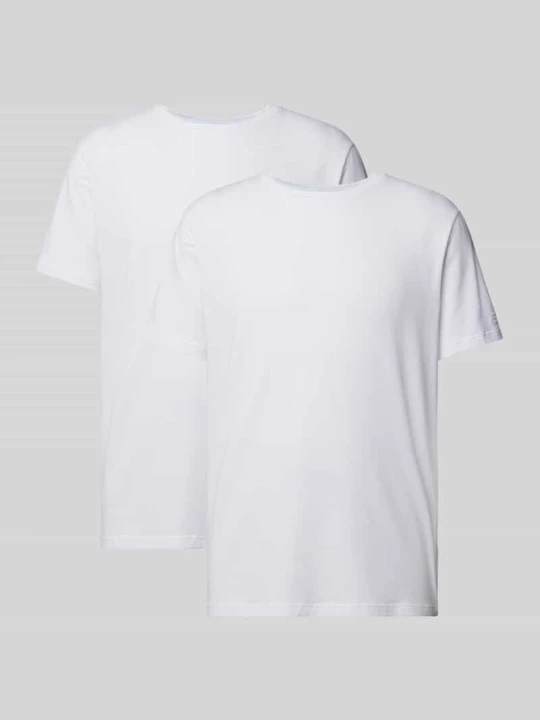 Zdjęcie produktu T-shirt z okrągłym prążkowanym dekoltem w zestawie 2 szt. Tommy Hilfiger Biały
