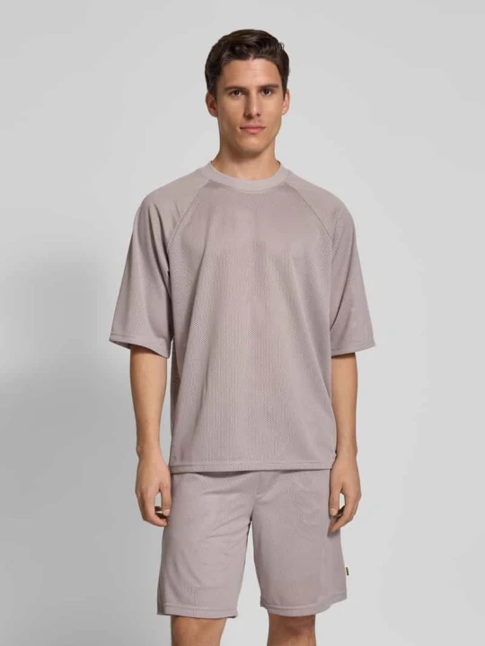 Zdjęcie produktu T-shirt z półprzezroczystego materiału model ‘Blake’ Woodbird Jasnofioletowy