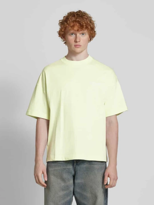 Zdjęcie produktu T-shirt z prążkowanym okrągłym dekoltem Carhartt WIP Jasnozielony