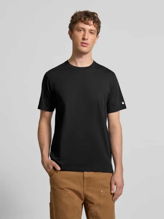 Zdjęcie produktu T-shirt z prążkowanym okrągłym dekoltem Carhartt WIP Czarny