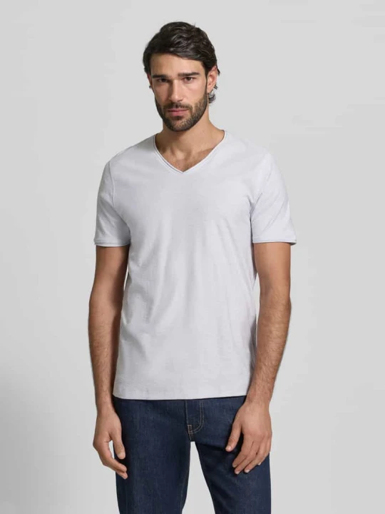 Zdjęcie produktu t-shirt z dekoltem w serek MCNEAL Jasnoniebieski