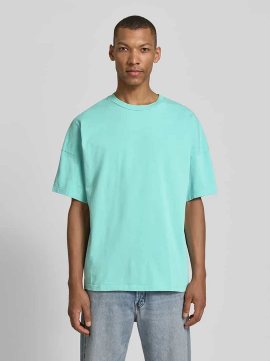 Zdjęcie produktu t-shirt z prążkowanym okrągłym dekoltem model 'FIZVALLEY' American Vintage Miętowy