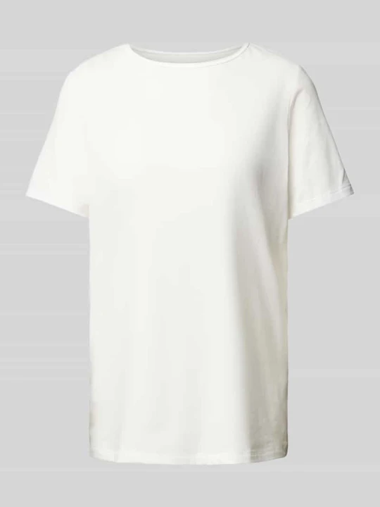 Zdjęcie produktu T-shirt z prążkowanym okrągłym dekoltem Sloggi Złamany biały