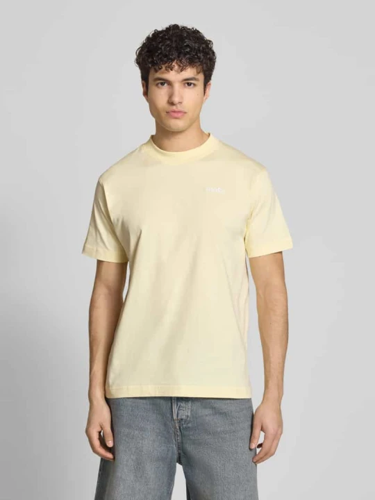 Zdjęcie produktu T-shirt z przeszyciem z logo model 'ACCIANO CLASSIC' Ellesse Jasnożółty