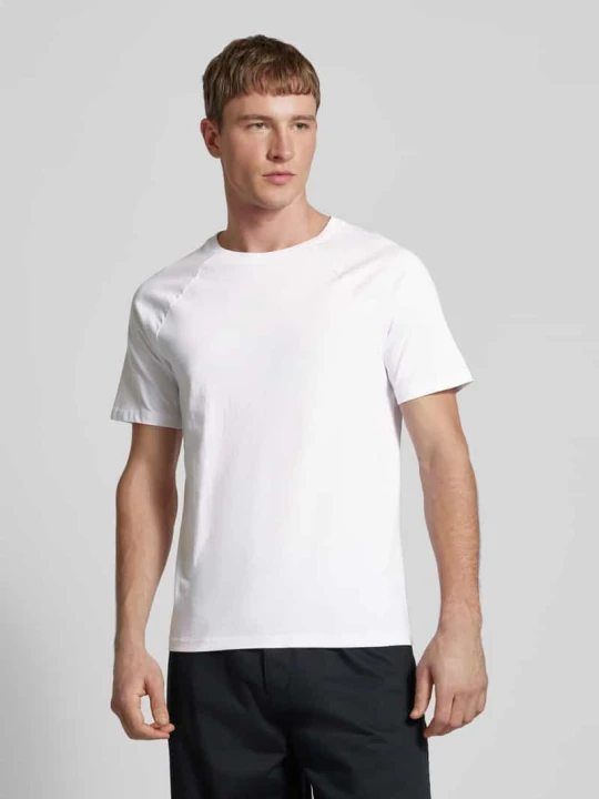 Zdjęcie produktu T-shirt z raglanowymi rękawami REVIEW Biały