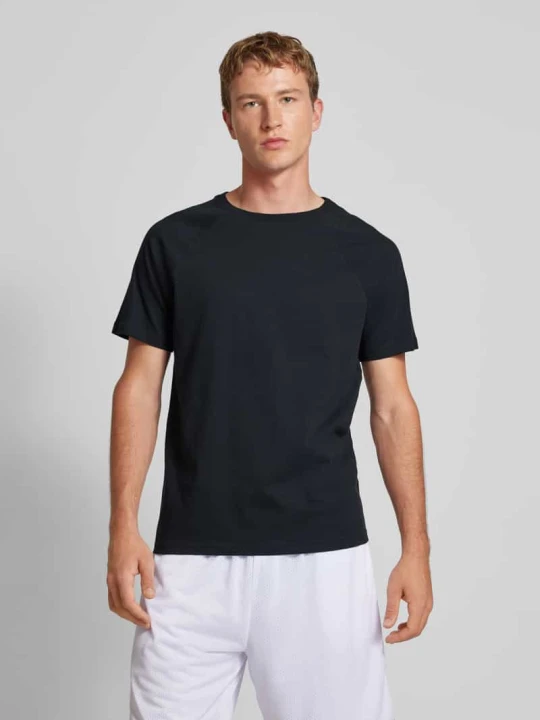 Zdjęcie produktu T-shirt z raglanowymi rękawami REVIEW Czarny