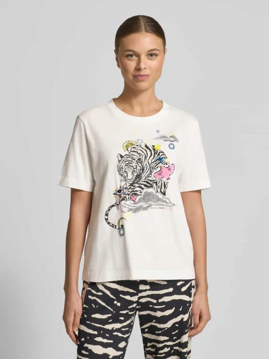 Zdjęcie produktu T-shirt z rękawem 1 / 2 Marc Cain Biały