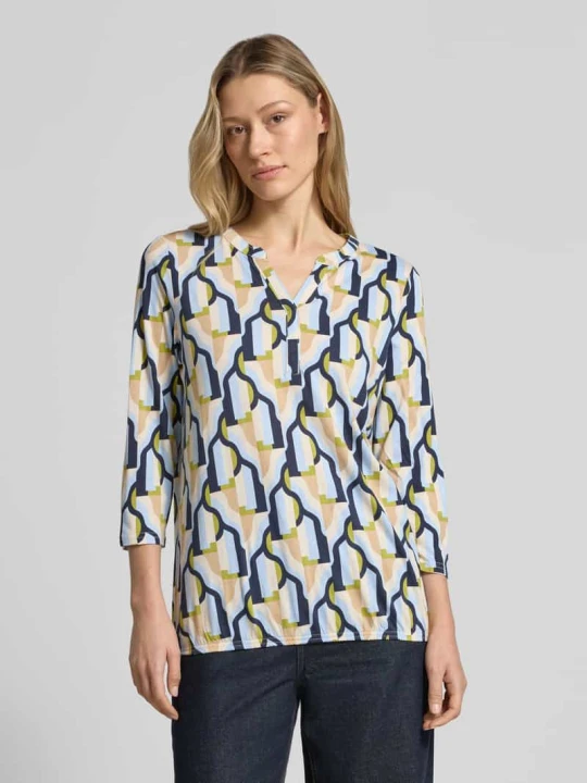 Zdjęcie produktu T-shirt z rękawem 3/4 model 'FELICITY' Soyaconcept Jasnoniebieski