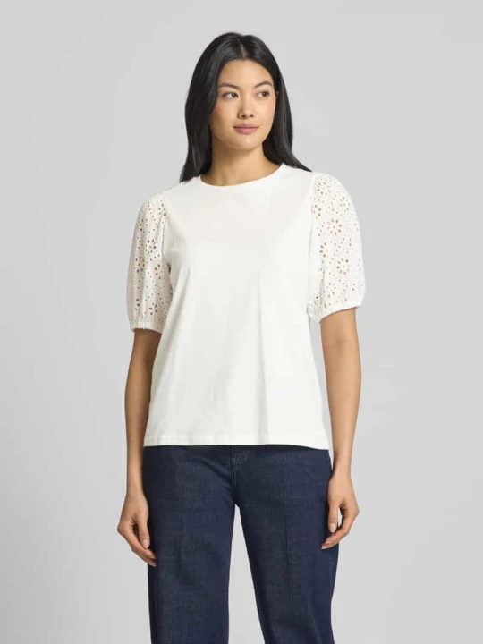 Zdjęcie produktu T-shirt z rękawem o dł. 1 / 2 B.Young Złamany biały
