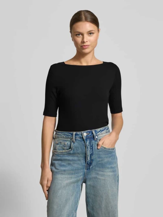 Zdjęcie produktu T-shirt z rękawem o dł. 1 / 2 comma Czarny