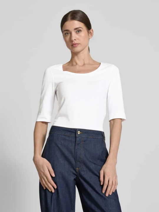 Zdjęcie produktu T-shirt z rękawem o dł. 1/2 model ‘Daily’ Opus Biały
