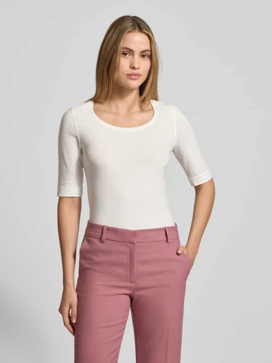 Zdjęcie produktu T-shirt z rękawem o dł. 1/2 model ‘Daily’ Opus Złamany biały