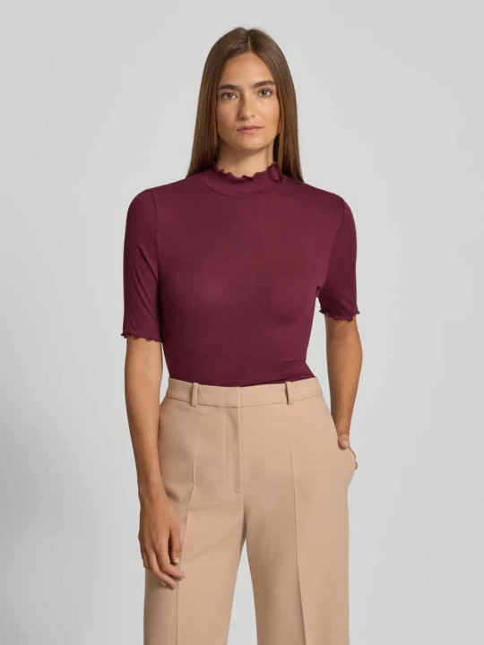 Zdjęcie produktu T-shirt z rękawem o dł. 1/2 Rich & Royal Bordowy
