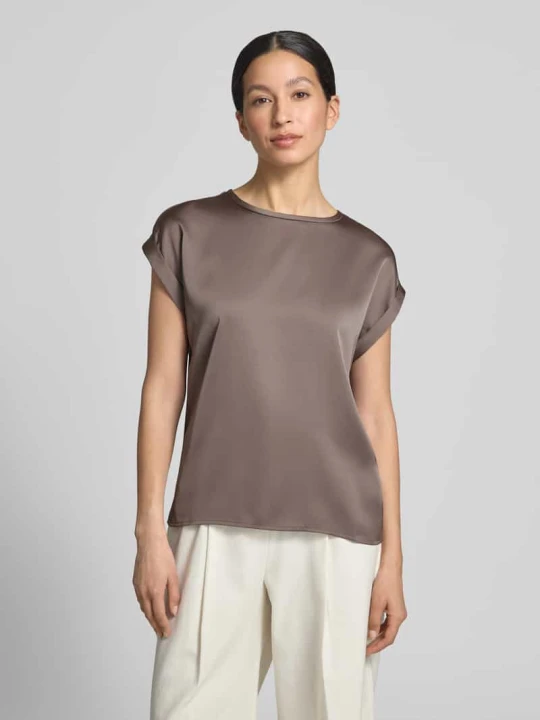 Zdjęcie produktu t-shirt z satyny model 'ELLETTE' Vila Beżowy