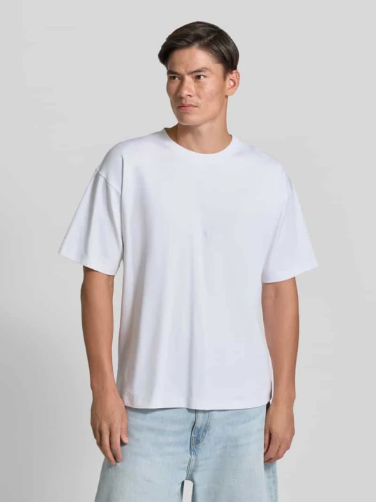 Zdjęcie produktu T-shirt z subtelnym detal z logo Diesel Biały