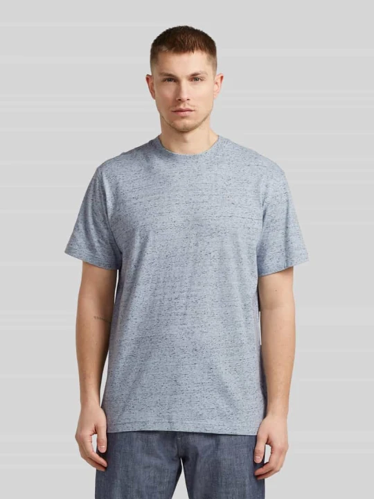 Zdjęcie produktu T-shirt z subtelnym detal z logo G-Star Raw Jasnoniebieski