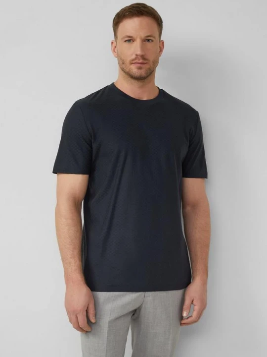Zdjęcie produktu T-shirt z teksturowanego, cienkiego dżerseju s.Oliver niebieski