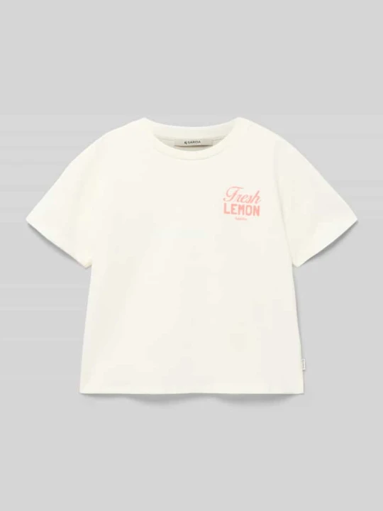 Zdjęcie produktu t-shirt z tylnym nadrukiem z motywem Garcia Biały