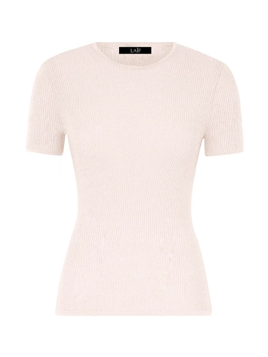 Zdjęcie produktu T-shirt z wiskozy i jedwabiu Silky Rib LAÏF