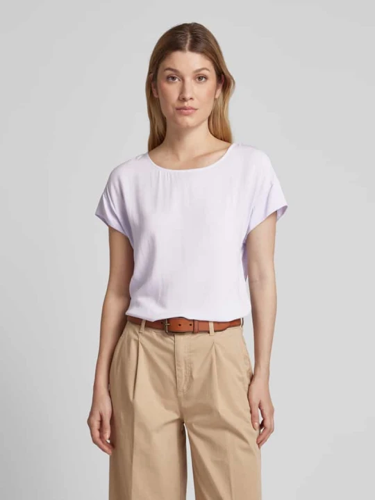 Zdjęcie produktu T-shirt z wiskozy w jednolitym kolorze model ‘Skita soft’ Opus