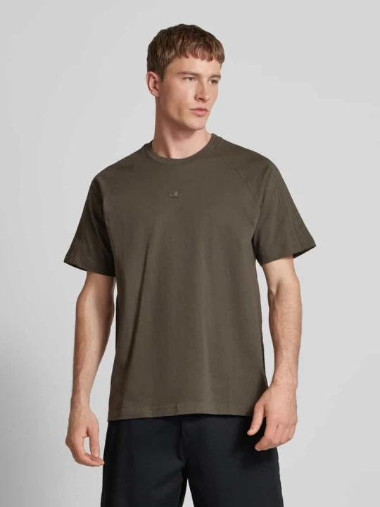 Zdjęcie produktu T-shirt z wyhaftowanym logo adidas Originals Antracytowy