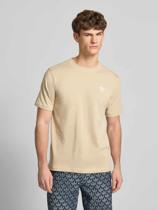 Zdjęcie produktu T-shirt z wyhaftowanym logo adidas Originals Beżowy